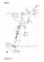 COLONNE DE DIRECTION pour Suzuki MARAUDER 800 2007