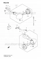 CLIGNOTANTS AVANT / ARRIERE (VZ800Z K9) pour Suzuki MARAUDER 800 2008