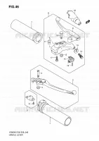 ENSEMBLE LEVIERS   POIGNEES (MODELE K5/K6) pour Suzuki MARAUDER 800 2008