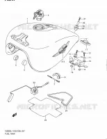 RESERVOIR D'ESSENCE (VZ800L1 E03) pour Suzuki BOULEVARD 800 2011
