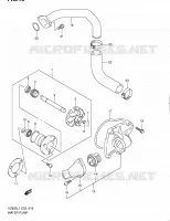 POMPE A EAU pour Suzuki MARAUDER 800 2011