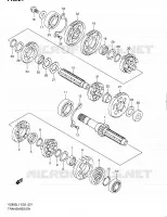 TRANSMISSION pour Suzuki MARAUDER 800 2011