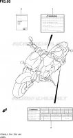 ETIQUETTE (VZ800L3 E28) pour Suzuki MARAUDER 800 2013