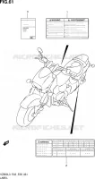 ETIQUETTE (VZ800L3 E33) pour Suzuki MARAUDER 800 2013