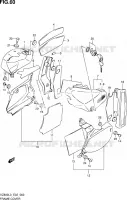 CARENAGES ARRIERE (VZ800L3 E19) pour Suzuki MARAUDER 800 2013