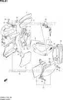 CARENAGES ARRIERE (VZ800L3 E24) pour Suzuki MARAUDER 800 2013