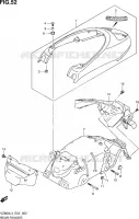 GARDE BOUE ARRIERE pour Suzuki MARAUDER 800 2014