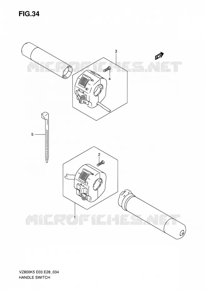 COMMODOS (MODELE K5/K6) Suzuki MOTO 800 MARAUDER 2007  VZ800Z K7 (E03,E28,E33)
