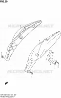 SUPPORT ARRIERE (MODEL K6/K7,VZR1800NK8) pour Suzuki INTRUDER 1800 2006