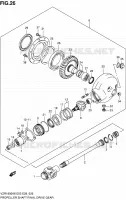 ARBRE DE TRANSMISSION   COUPLE CONIQUE ARRIERE (MODEL K6/K7) pour Suzuki INTRUDER 1800 2007