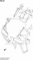 COUVERCLES DE CADRE AVANT (VZR1800K6/K7) pour Suzuki INTRUDER 1800 2010