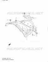 BAVETTE ARRIERE pour Suzuki INTRUDER 1800 2011