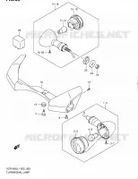 CLIGNOTANTS (VZR1800ZL1 E24) pour Suzuki INTRUDER 1800 2011