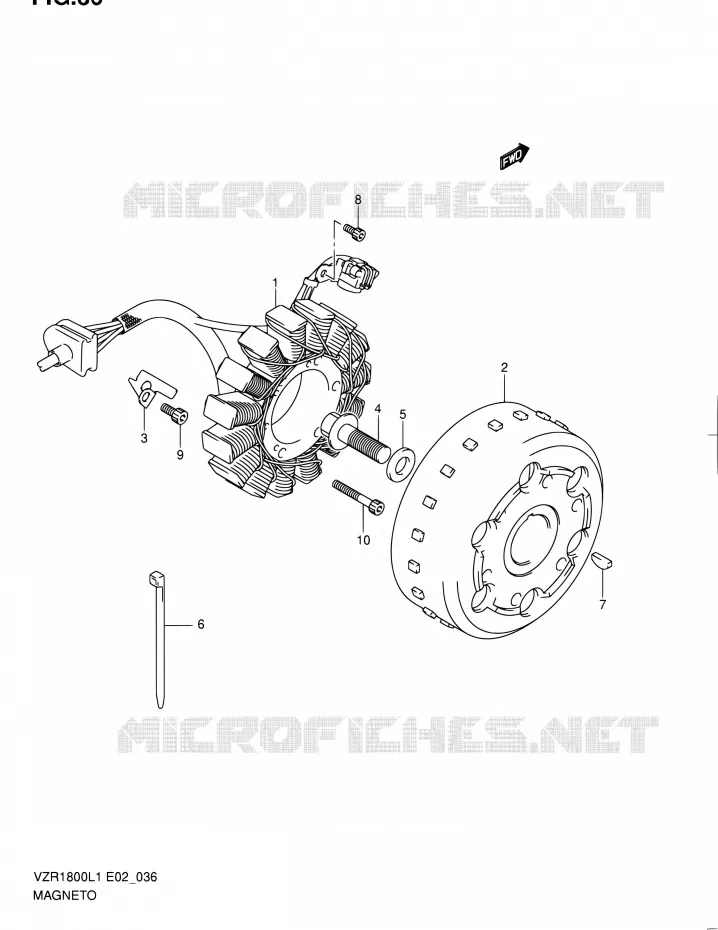 ALLUMAGE ROTOR - STATOR Suzuki MOTO 1800 INTRUDER 2011  VZR1800L1(E51)