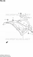 BAVETTE ARRIERE pour Suzuki INTRUDER 1800 2011