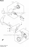 CLIGNOTANTS (VZR1800ZL1 E33) pour Suzuki INTRUDER 1800 2011