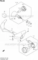 CLIGNOTANTS (VZR1800ZL2 E19) pour Suzuki INTRUDER 1800 2012