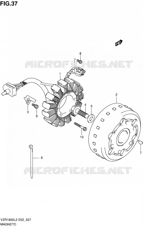 ALLUMAGE ROTOR - STATOR Suzuki MOTO 1800 INTRUDER 2012  VZR1800L2(E19)