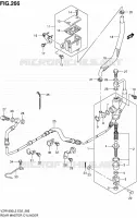 MAITRE CYLINDRE ARRIERE (VZR1800ZUFL2 E19) pour Suzuki INTRUDER 1800 2012