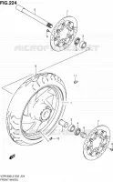 ROUE AVANT (VZR1800L2 E24) pour Suzuki INTRUDER 1800 2012