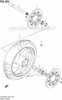 ROUE AVANT (VZR1800L2 E51) pour Suzuki INTRUDER 1800 2012