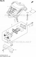 ENSEMBLE FEU ARRIERE (VZR1800ZL2 E19) pour Suzuki INTRUDER 1800 2012