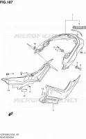 GARDE BOUE ARRIERE (VZR1800L2 E02) pour Suzuki INTRUDER 1800 2012