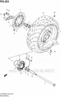 ROUE ARRIERE (VZR1800ZL2 E24) pour Suzuki INTRUDER 1800 2012