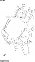 COUVERCLES DE CADRE AVANT (VZR1800L4 E02) pour Suzuki INTRUDER 1800 2014