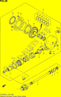 ARBRE DE TRANSMISSION   COUPLE CONIQUE ARRIERE (VZR1800UFL4 E19) pour Suzuki INTRUDER 1800 2014