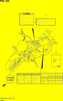 ETIQUETTE (VZR1800ZUFL4 E19) pour Suzuki INTRUDER 1800 2014
