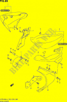 CARENAGES ARRIERE (VZR1800ZL4 E03) pour Suzuki INTRUDER 1800 2014