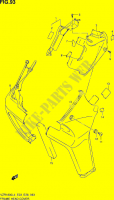 COUVERCLES DE CADRE AVANT (VZR1800L4 E03) pour Suzuki INTRUDER 1800 2014