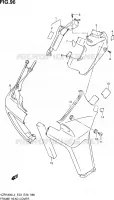 COUVERCLES DE CADRE AVANT (VZR1800ZL4 E03) pour Suzuki INTRUDER 1800 2014