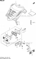 ENSEMBLE FEU ARRIERE (VZR1800ZL4 E03) pour Suzuki INTRUDER 1800 2014