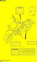 ETIQUETTE (VZR1800L4 E03) pour Suzuki INTRUDER 1800 2014