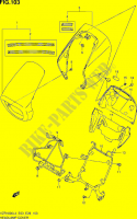 SUPPORT   CARENAGES DE PHARE (VZR1800ZL4 E03) pour Suzuki INTRUDER 1800 2014