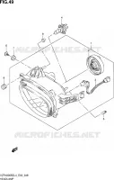 PHARE (VZR1800BZL4 E19) pour Suzuki INTRUDER 1800 2014