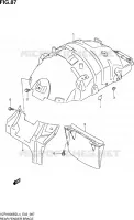 SUPPORT GARDE BOUE ARRIERE pour Suzuki INTRUDER 1800 2014