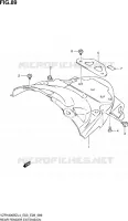 BAVETTE ARRIERE pour Suzuki BOULEVARD 1800 2014