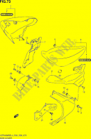 CARENAGES ARRIERE (VZR1800BZL4 E03) pour Suzuki BOULEVARD 1800 2014