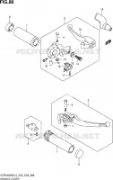 ENSEMBLE LEVIERS   POIGNEES pour Suzuki BOULEVARD 1800 2014