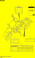 ETIQUETTE (VZR1800BZL4 E03) pour Suzuki BOULEVARD 1800 2014
