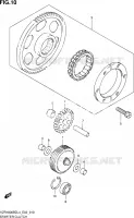 ROUE LIBRE DE DEMARREUR pour Suzuki INTRUDER 1800 2014