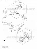 CLIGNOTANTS (VZR1800L1 E24) pour Suzuki INTRUDER 1800 2011