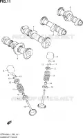 ARBRE A CAMES   VALVE pour Suzuki INTRUDER 1800 2014