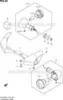 CLIGNOTANTS (VZR1800ZL4 E19) pour Suzuki INTRUDER 1800 2014