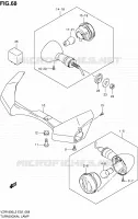 CLIGNOTANTS (VZR1800ZL2 E51) pour Suzuki INTRUDER 1800 2012