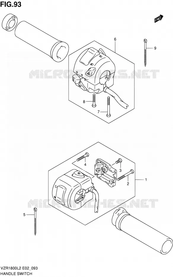 COMMODOS (VZR1800L2 E51) Suzuki MOTO 1800 INTRUDER 2012  VZR1800ZL2(E19)