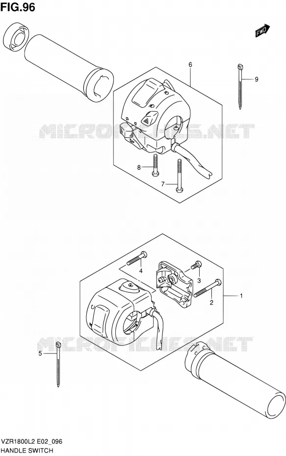 COMMODOS (VZR1800ZL2 E19) Suzuki MOTO 1800 INTRUDER 2012  VZR1800ZL2(E19)